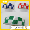 Wholesale Two Colors Grid Design PVC Reflective Tape with Crystal Lattice Film